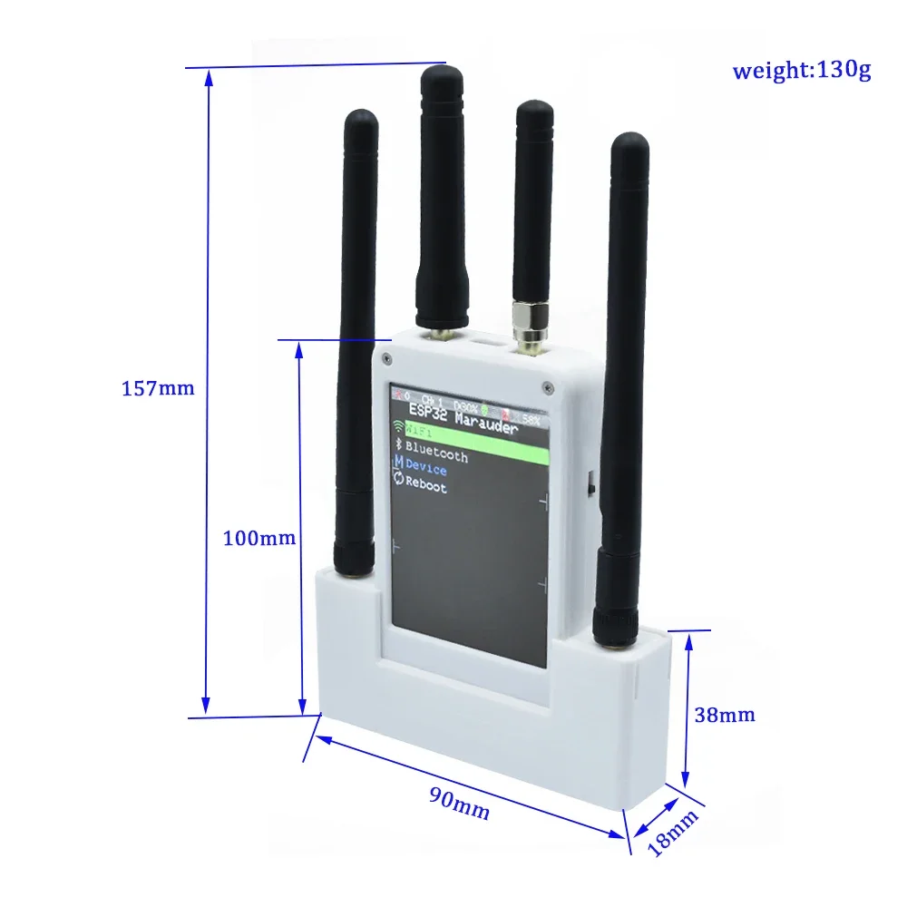 In stock Flipper Zero  ESP32 4 in 1 Expansion Board  433M RF +ESP32 S2 + GPS 2.8 Inch Screen  Geeks Open Source Module Hacker To