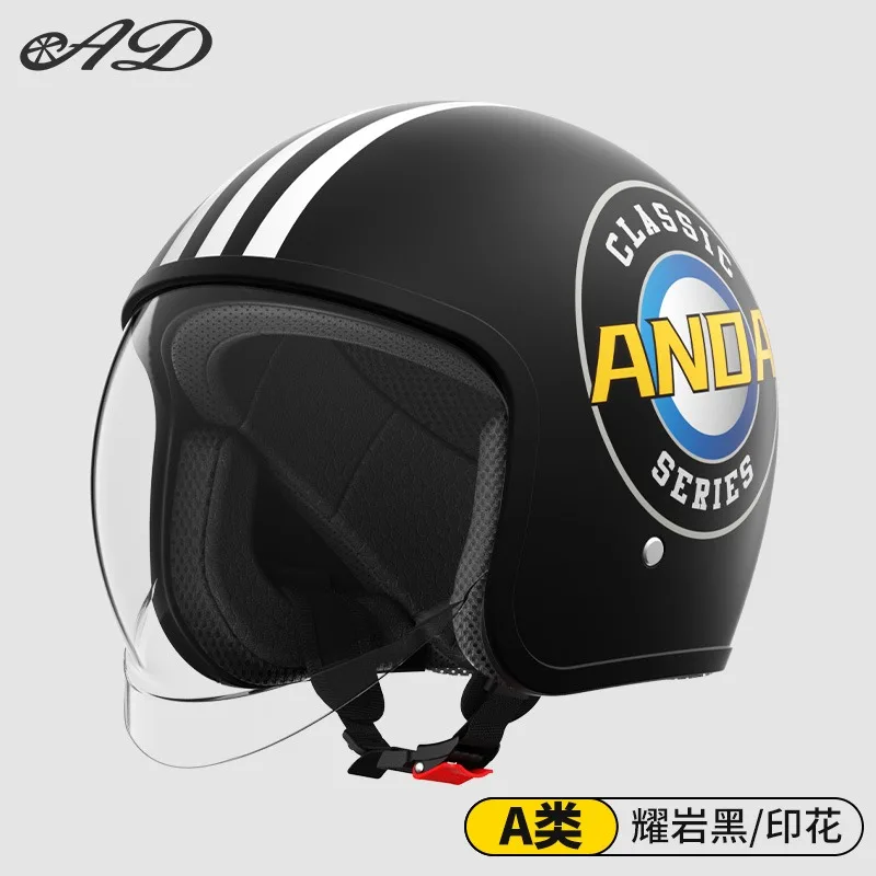 

Электрический мотоциклетный шлем AD для мужчин и женщин, автомобильный шлем с аккумулятором 3c, зимний теплый полушлем