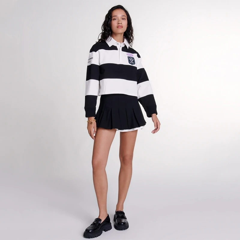 

Новая женская юбка MaSandeM на раннюю осень, модная цветная юбка-карандаш, плиссированная юбка А-силуэта с высокой талией