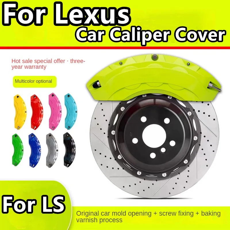 For Lexus LS Brake Caliper Cover Aluminum Alloy Front Rear Wheel Modification Kit Fit 3.5L 500h 350 2018 2020 2021 2023 2024