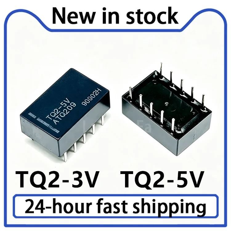 5PCS New TQ2-5V TQ2 3V 12V 24V 48V  ATQ209 Signal Relay Two Sets Conversion 10 Pin 1A in Stock