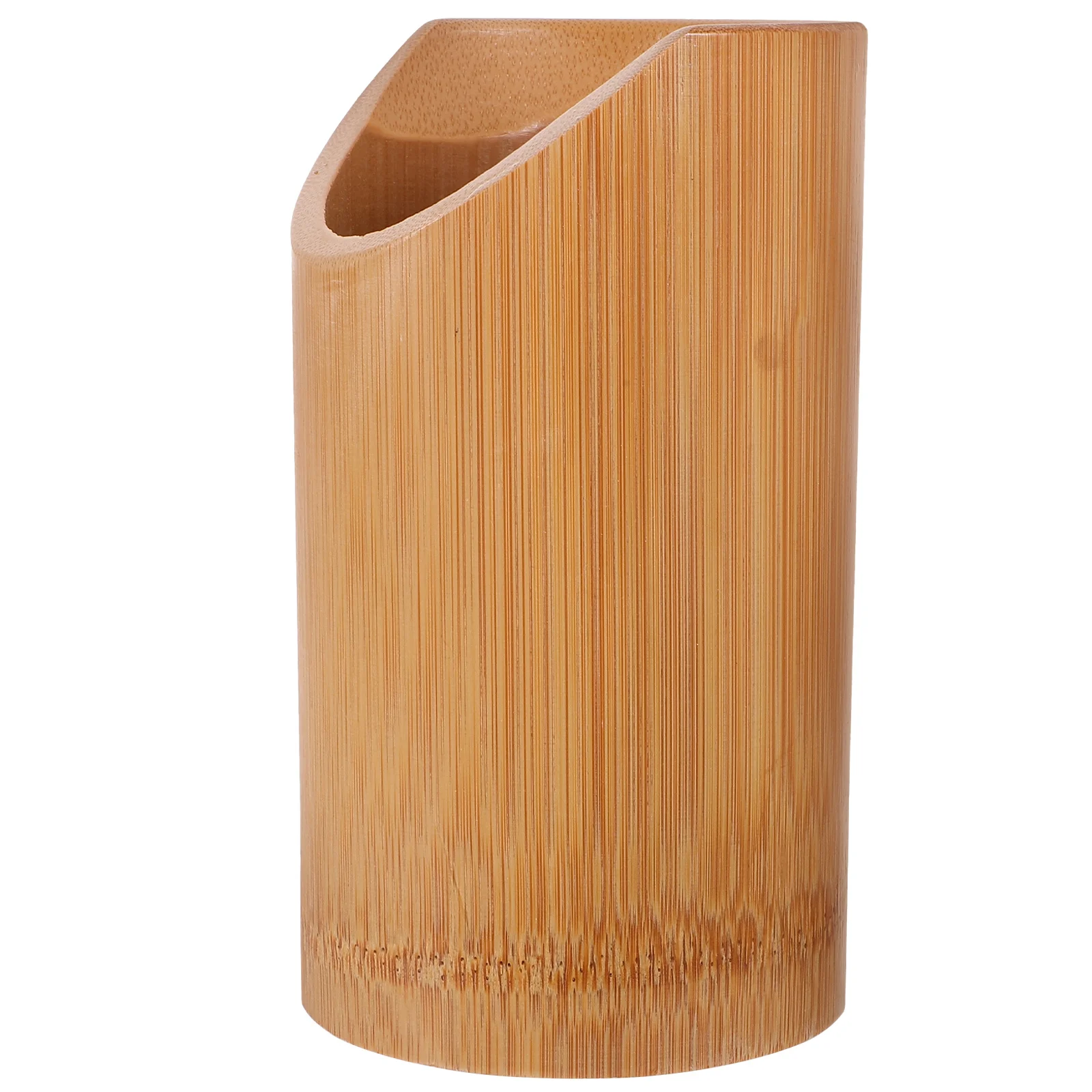 

Kitchen Utensil Holder Bamboo Chopsticks Storage Canister Eco Friendly Renewable Material Compact Size for Spoon Fork Silverware
