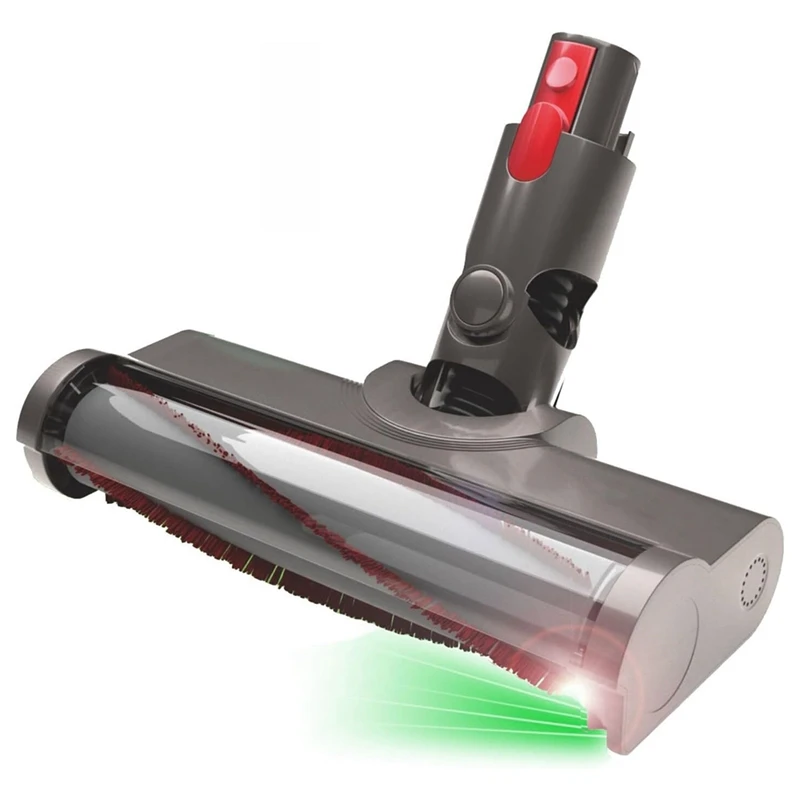 Vacuum Head For Dyson V7 V8 V10 V11 V15 Cordless Vacuum Cleaner With Green Dust Detector Light For Hard Floor & Carpet