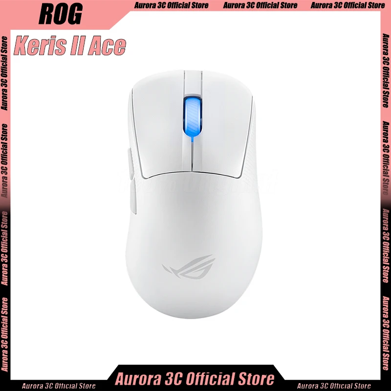 ROG Keris II Ace 3Mode Gamer Mouse 4K Lightweight 8K Wireless Bluetooth Mouse 8000HZ 54g 42000DPI Long Endurance Esports PC Mice