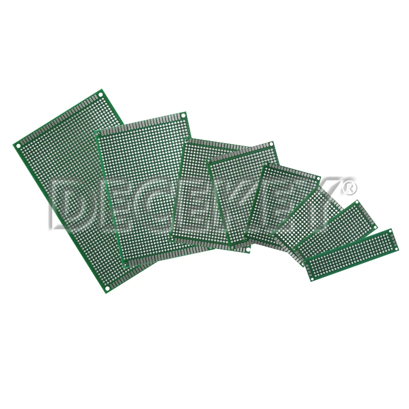 2x8 3x7 4x6 5x7 7x9 8x12 9x15cm PCB Board Prototype Board Green Double Sided Circuit Boards For DIY Soldering Project