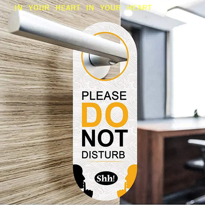 【X】Cafe Hotel Office Prompt Board Please Do Not Disturb Door Sign Hotel Bulletin Board Pendant Label Door Hanger Tags Club