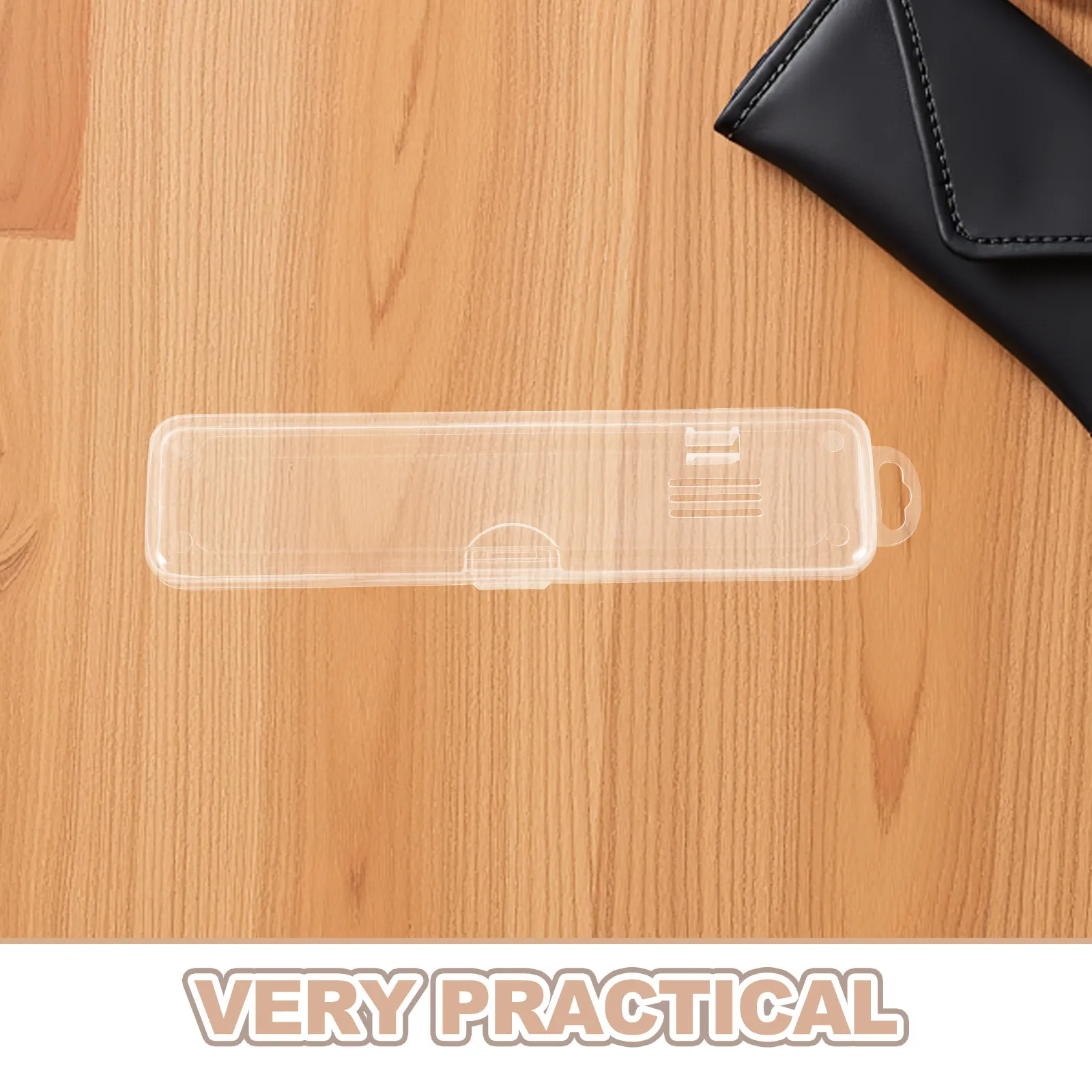 20Pcs Tongue Scraper Protection Box Portable Travel Case Compact Tongue Cleaner Organizer Transparent Lightweight Scraper Holder