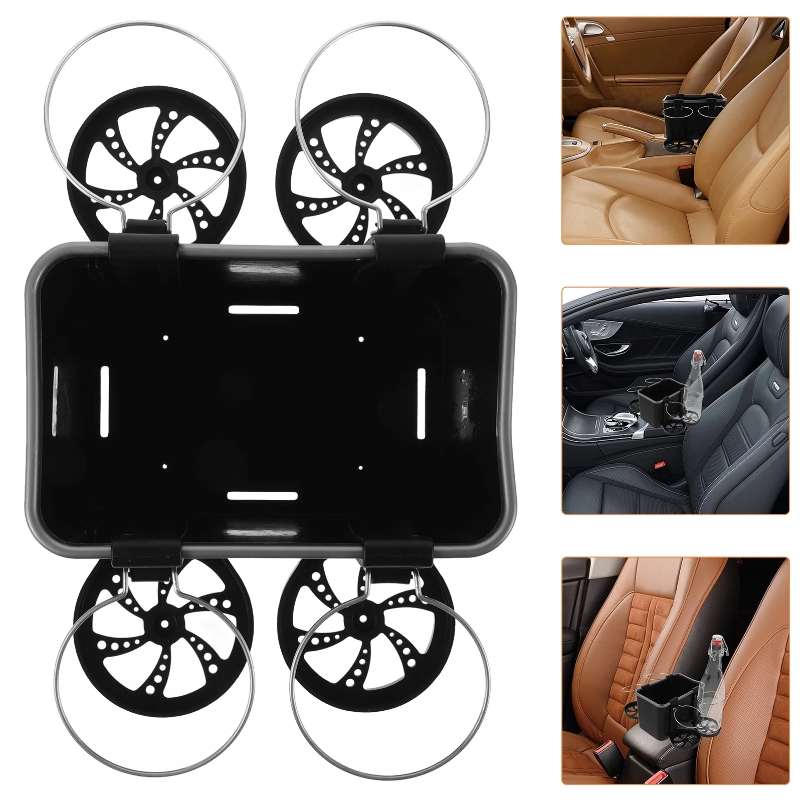 

Multifunctional Car Tissue Holder Organizer Sun Visor Hanger Waterproof Storage Box Suv Truck Seat Gap Console Black Rectangle