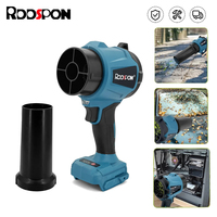RDDSPON Cordless Electric Air Blower 3000W 320000RPM Brushless Turbo Fan 3 Gears Adjustable Blowing Tools For 18V Makita Battery