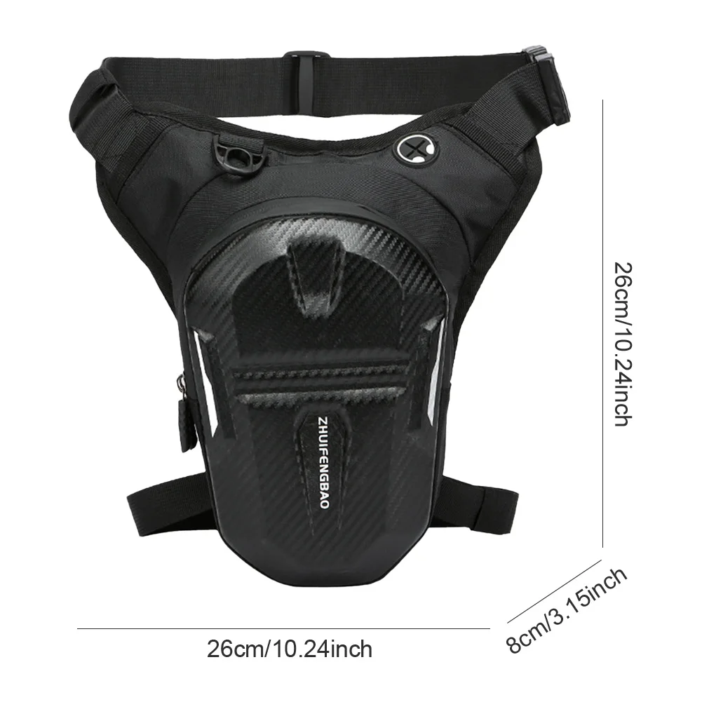 

Outdoor Waist Pack Zipper Closure Riding Thigh Pouch Lightweight Multi-Function Fanny Pack for Motorcycle Riding Travel