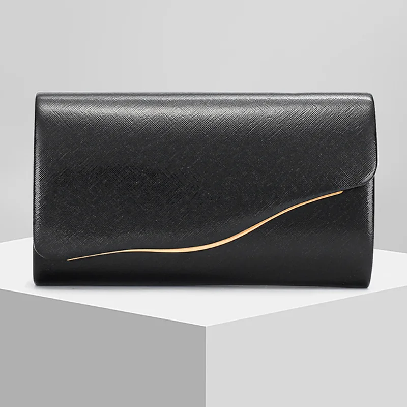 

Стильная элегантная роскошная женская вечерняя сумка из искусственной кожи, элегантный дизайн-конверт, свадебный клатч на плечо с Ch