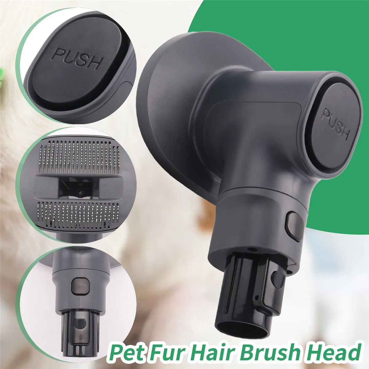 ABYA Pet Fur Hair Vacuum Groomer for G20/G20 MAX Vacuum Cleaner Pet Brush Head Hair Combing Head