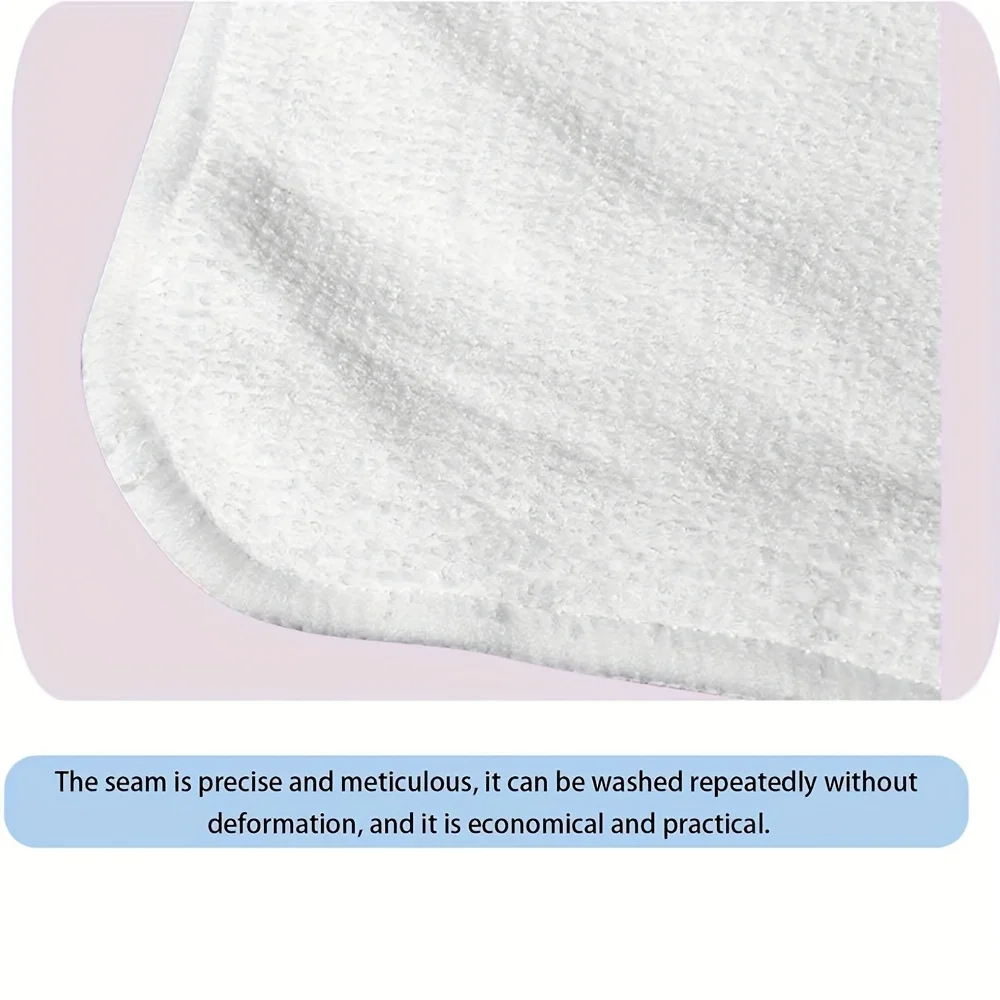 6 قطع من حشوات الحفاضات للبالغين قابلة للتنفس - 4 طبقات من الألياف الدقيقة القابلة للغسل، قابلة لإعادة الاستخدام لكبار السن