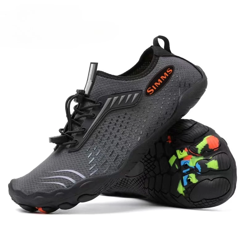 SIMMS Fishing Shoes Wading Boots For Men Breathable Quick Dry Water Shoes Anti Slip Rubber Sole Sneakers Outdoor view 3