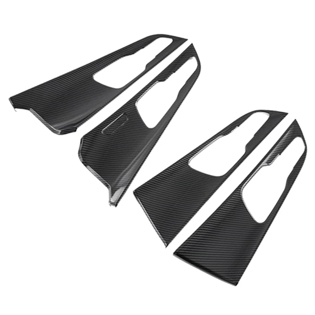 Carbon Fiber Car Inner Door Handle Cover Catch Bowl Sticker Trim for Kia Sportage NQ5