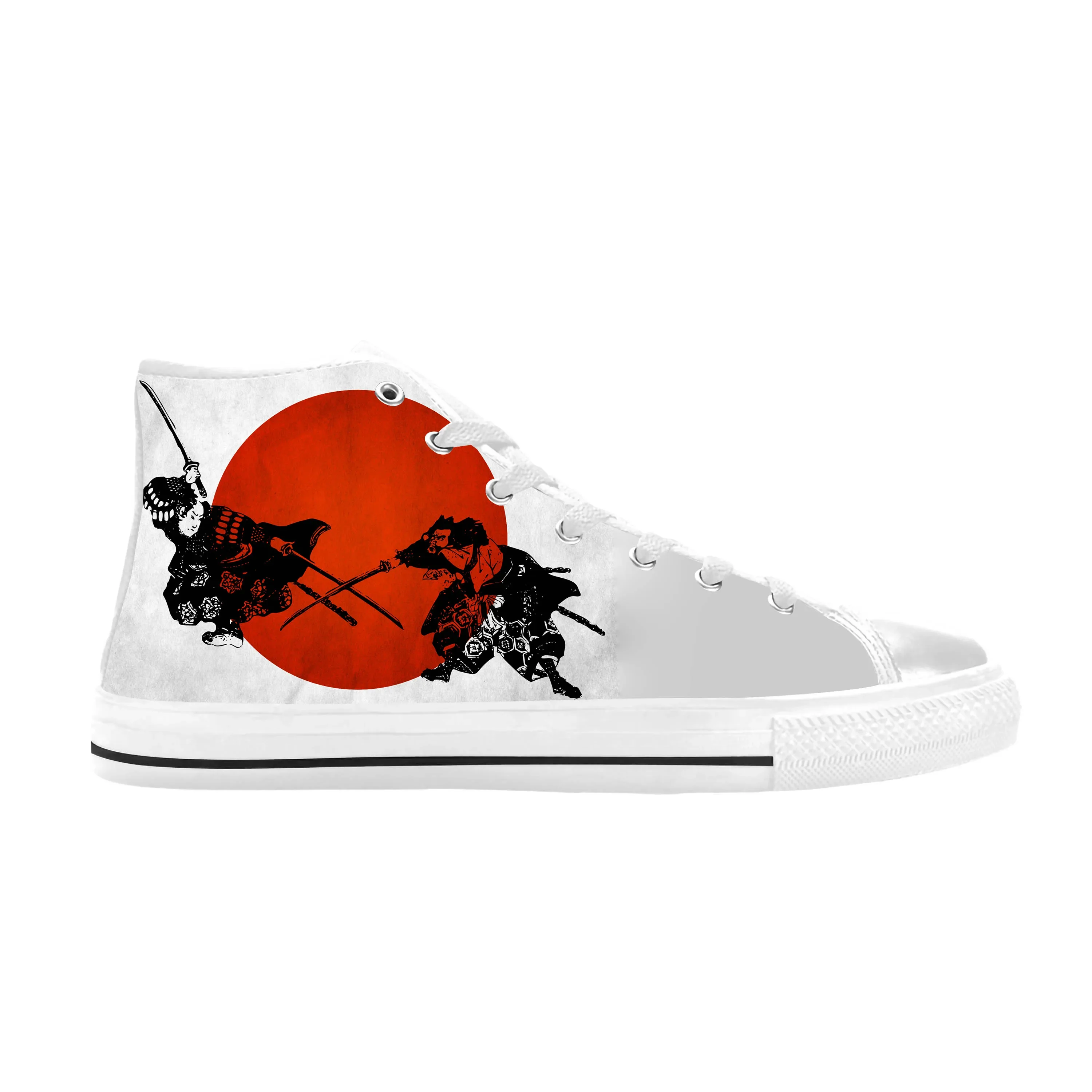 Bushido Samurai Spirit Kokor Japanese Anime Casual Gril Chaussures, Baskets, Haut, Confortable, Respirant, Impression 3D, Hommes, Femmes, Chaud