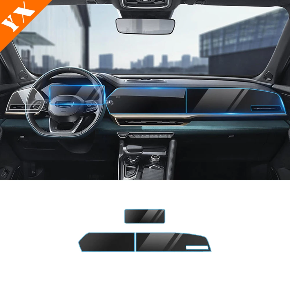 For Geely Monjaro Xingyue L 2021-2023 Accessories Car Navigation Central Console Tempered Glass Touch Screen Protective Film