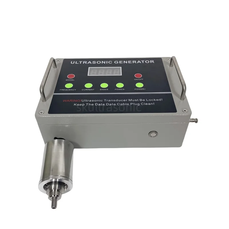 الصناعة الكيميائية مسحوق غربال شبكة مذبذب بالموجات فوق الصوتية ومحرك الطاقة 28 كيلو هرتز 200 واط لترشيح شاشة الاهتزاز