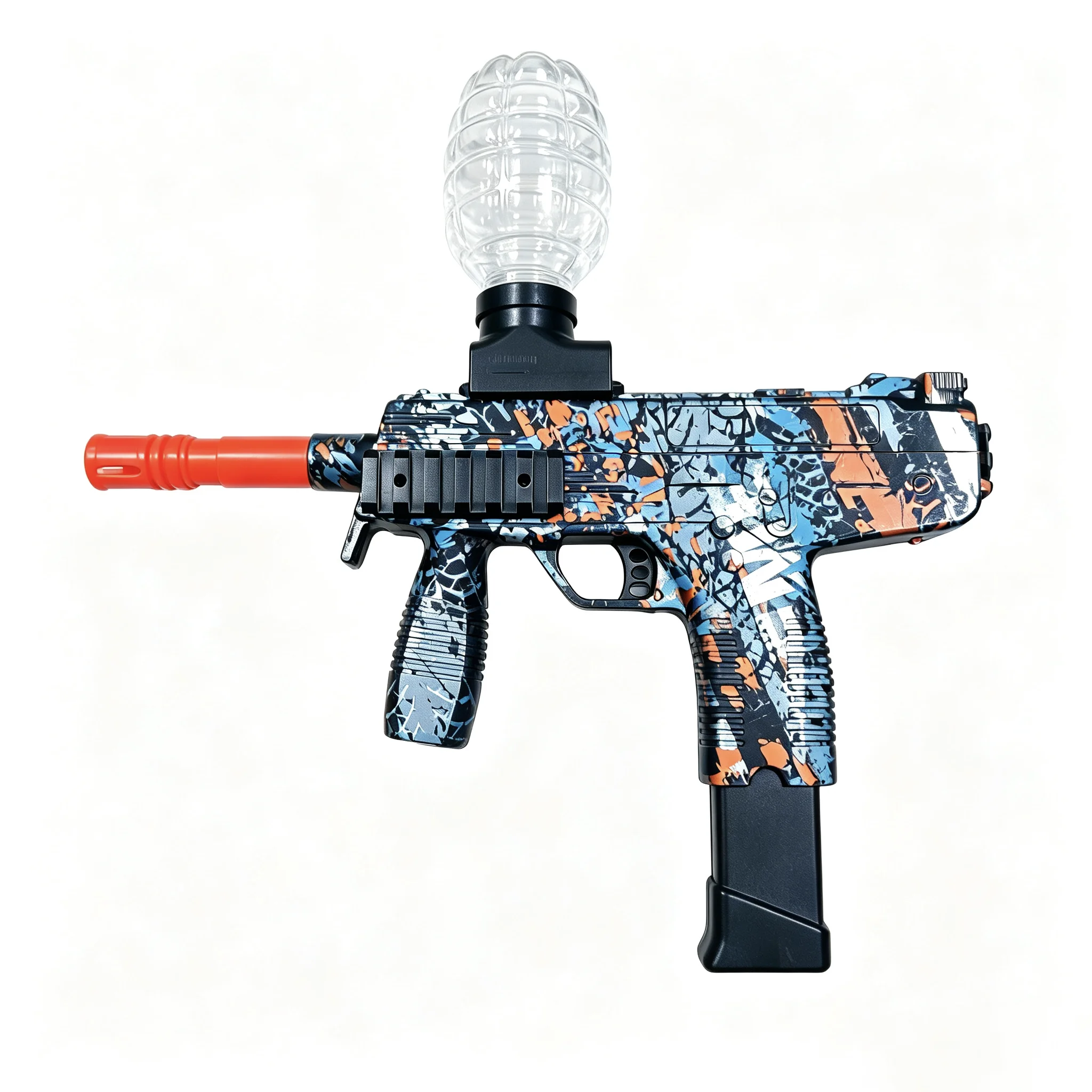 UZI Style Electric Hydrogel Toy Blaster Rechargeable Detachable Battery Outdoor Shooting Toy (Bullets Not Included)