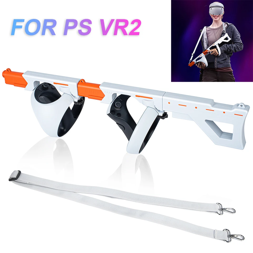 PSVR2 Game Gun Stock Caso Controlador VR, Pistol Grip, experiência