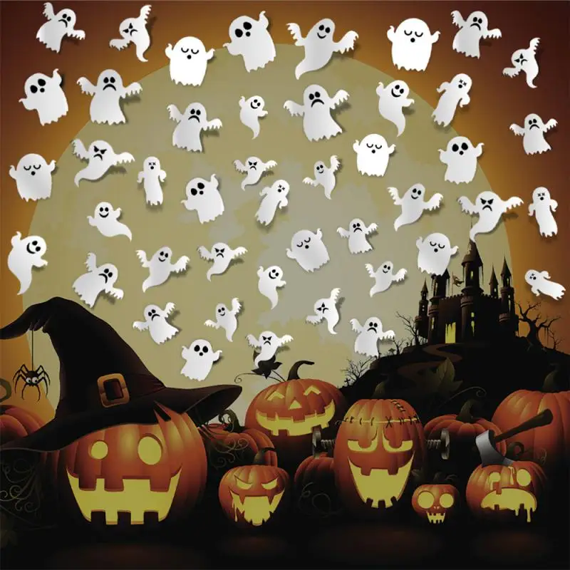 2/4/6SETS Striking Halloween Stickers Easy To Use Easy Halloween Home Decor Party Supplies Must Have High Quality