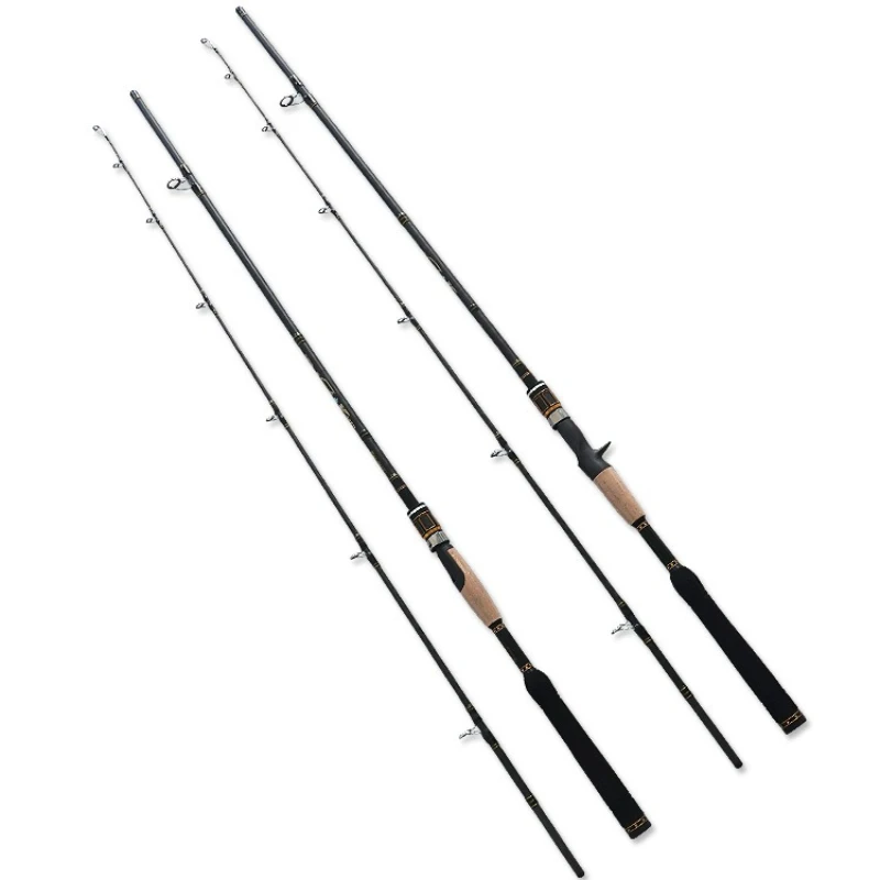 

2.1 meters 2.28 meters black thunder strong rod H adjustment light mine straight handle gun handle Luya rod black fishing rod