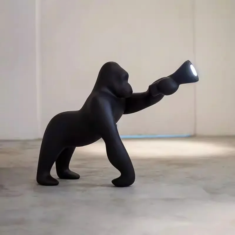 Italian Creative Sculpture Gorilla Floor Lamp Hotel Lobby Exhibition Hall Art Decoration Table Lamp