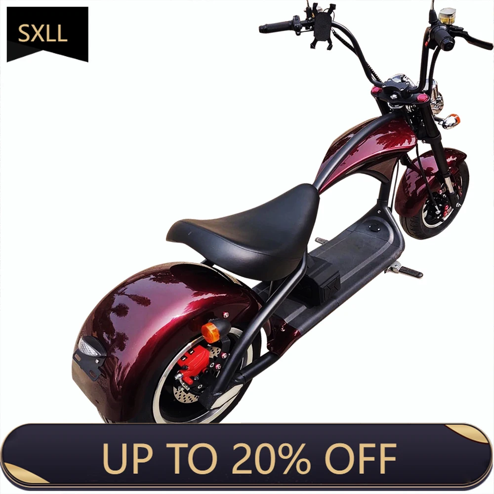 

SXLL Warehouse for Sale Two Electric Motorcycles Adult 4000W Citycoco E Chopper