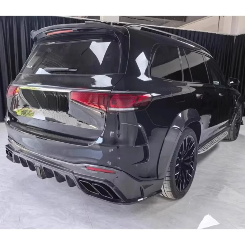 Carbon Fiber Body Kit Front Rear Lip Wheel Eyebrow Grille Top Wing Fog Lamp Frame Fit GLS63