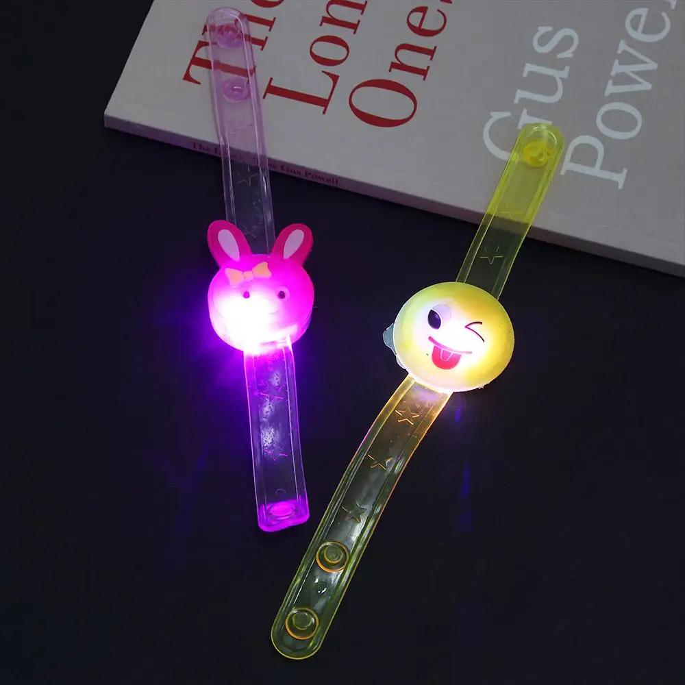 

Kids Strap Glow Bracelets Cartoon Figure PVC Material Luminous Watch LED Wrist Band LED Lights Watch Child Electronic Strap