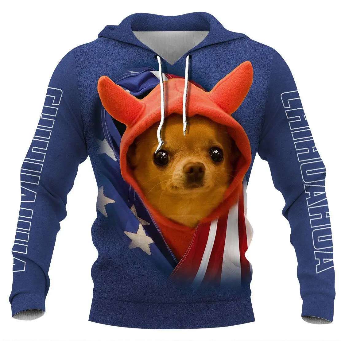 Chihuahua/Beagle/Pug 3D Printed Hoodies Women For Men Pullovers Street Tracksuit Love Dog Gift