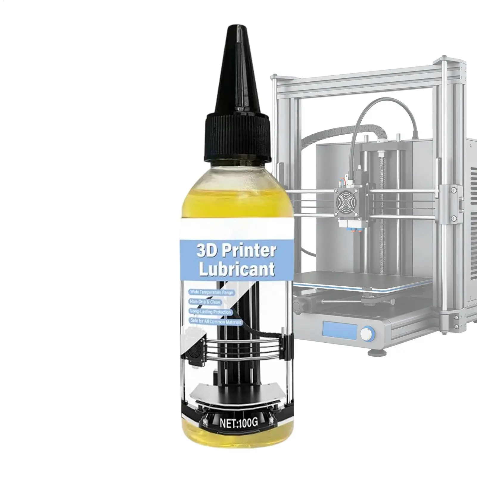 

3D Printer Lubricant Reduces Wear Long-Lasting 100g 3D Printer Machine Lubricating Oil for Hobbyists Professionals Technicians