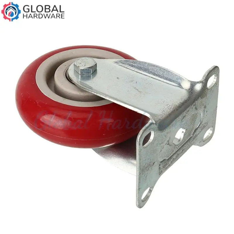 

4-дюймовый винтовой стержень M12, универсальный ролик с тормозом: двойной подшипник, износостойкое и бесшумное колесо для грузовика из ПВХ, 100 кг, одинарная нагрузка