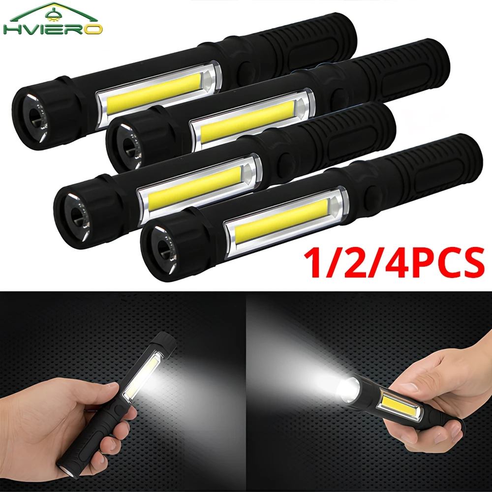 

Multi-Function COB LED Portable Mini Pen Work Light Inspection Torches Magnetic Base Waterproof Used For Camping Cycling Bar