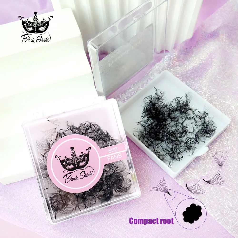 

Fluffy Premade Natural Lash Fan Stem Sharp Thin Pointy Base Promade Volume Fans Fake Eyelash Extension Supplies Wholesale Bulk