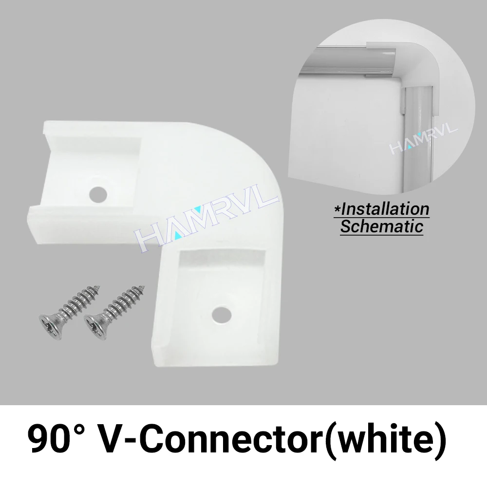 2–30 Stück/Packung LED-Aluminiumprofil, 0,5 m/Stück, U/V-Form, geeignet für 8–12 mm LED-Lichtleisten, Gehäuse, Kanal, Dekormaterialien
