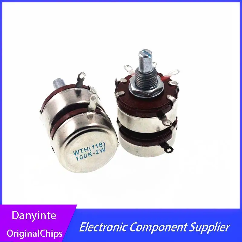 NEW   1PCS/LOT   WTH118 2W 100K  WTH(118) 2 layer dual Potentiometer