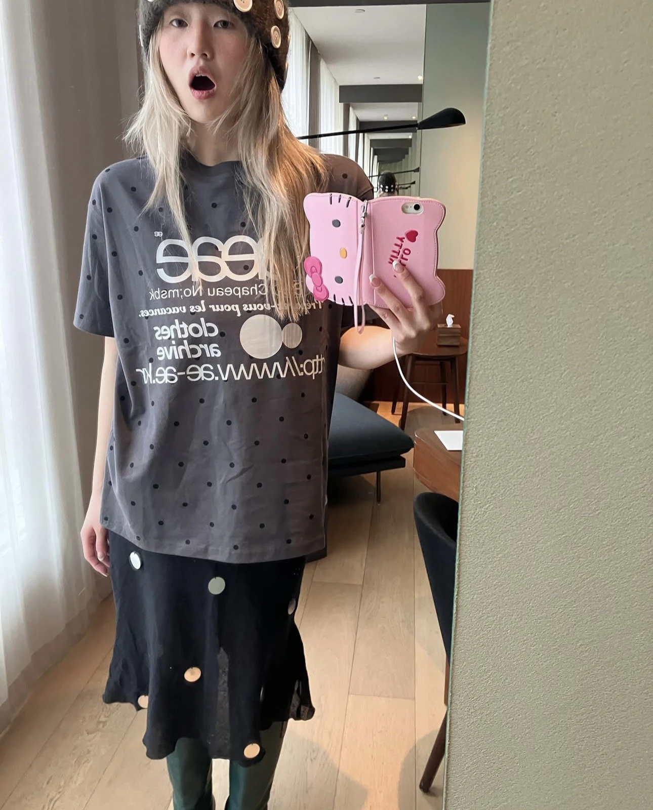 

Милая повседневная футболка с буквенным принтом в горошек, Новое поступление лета, женская свободная футболка круглого кроя Ne Moisture ng