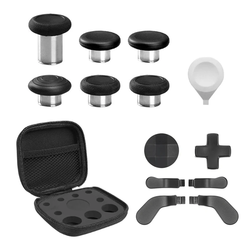 13 in 1 Metalen Duimknoppen Joystick Cap Voor Xbox One Elite Series 2 Controller 6 Swap Stick 4 Peddels en D-Pads Accessoires