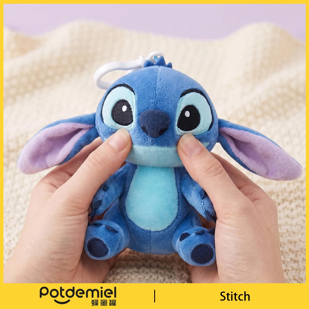 Potdemiel Disney Lilo Stitch Plush Character Keychain Classic Alien Doll Luggage Tag Party Favor Gift Backpack Charm Collectible - view 3