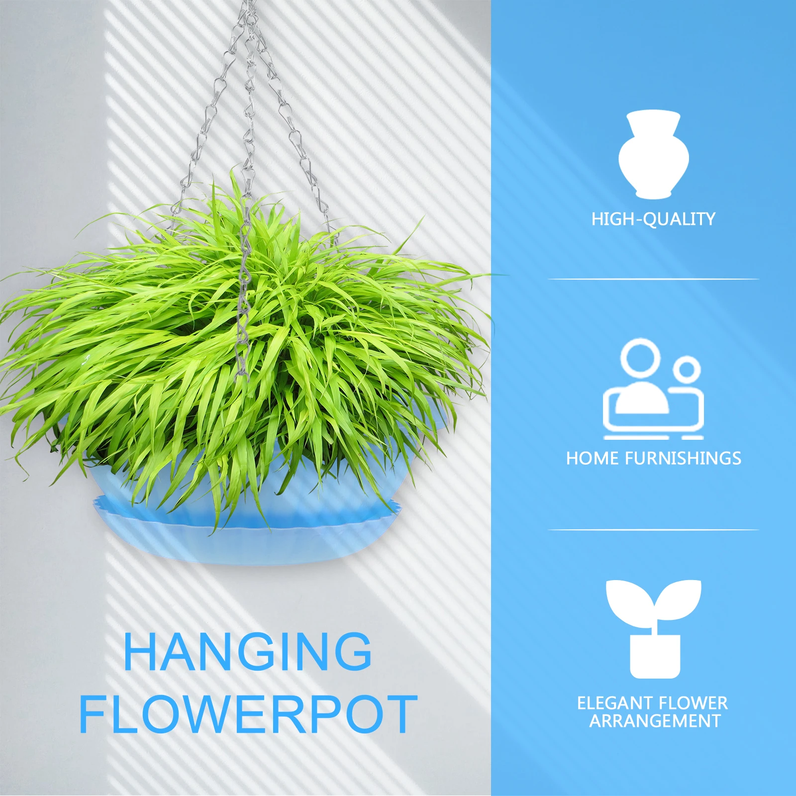 

2 Sets Resin Plastic Flower Pot Holder Hanging Planter for Outdoor Wall Holders Flowerpot Bucket Indoor