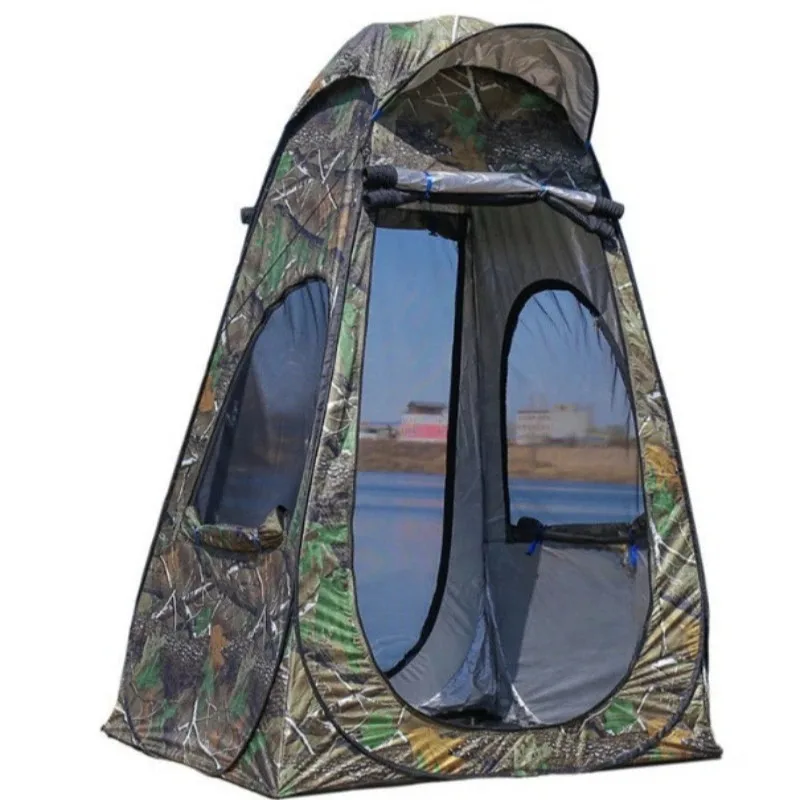 

Winter ice fishing camouflage mosquito-proof, raft ground, rain and sun protection, double-layer warm a