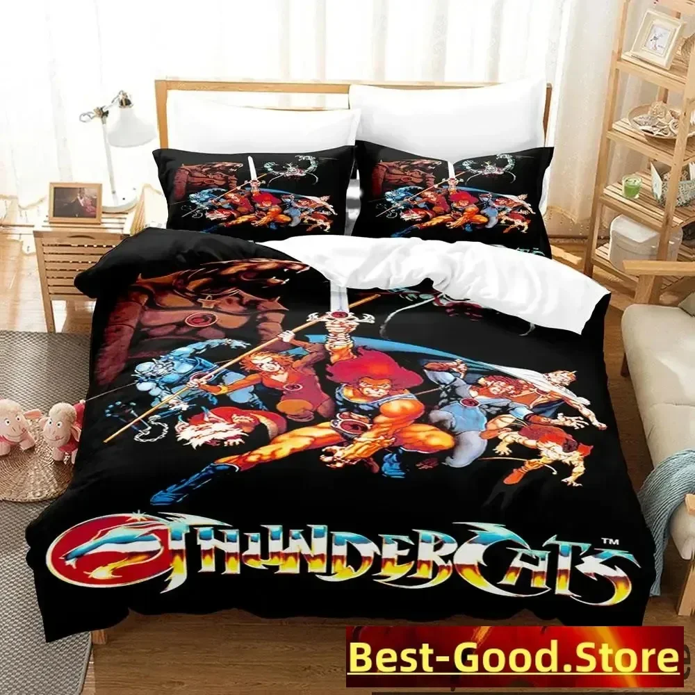 

3D Print Thundercats Bedding Set Boys Girls Twin Queen King Size Duvet Cover Pillowcase Bed boys Adult Home Textileextile