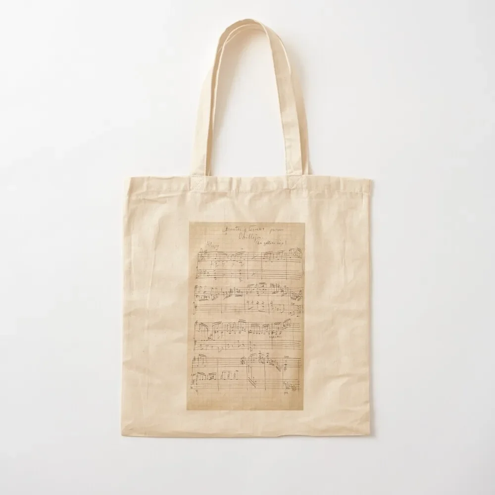 

Granados Original handwritten score by Enrique Granados Tote Bag hand bag ladies Candy bags eco pack Tote Bag