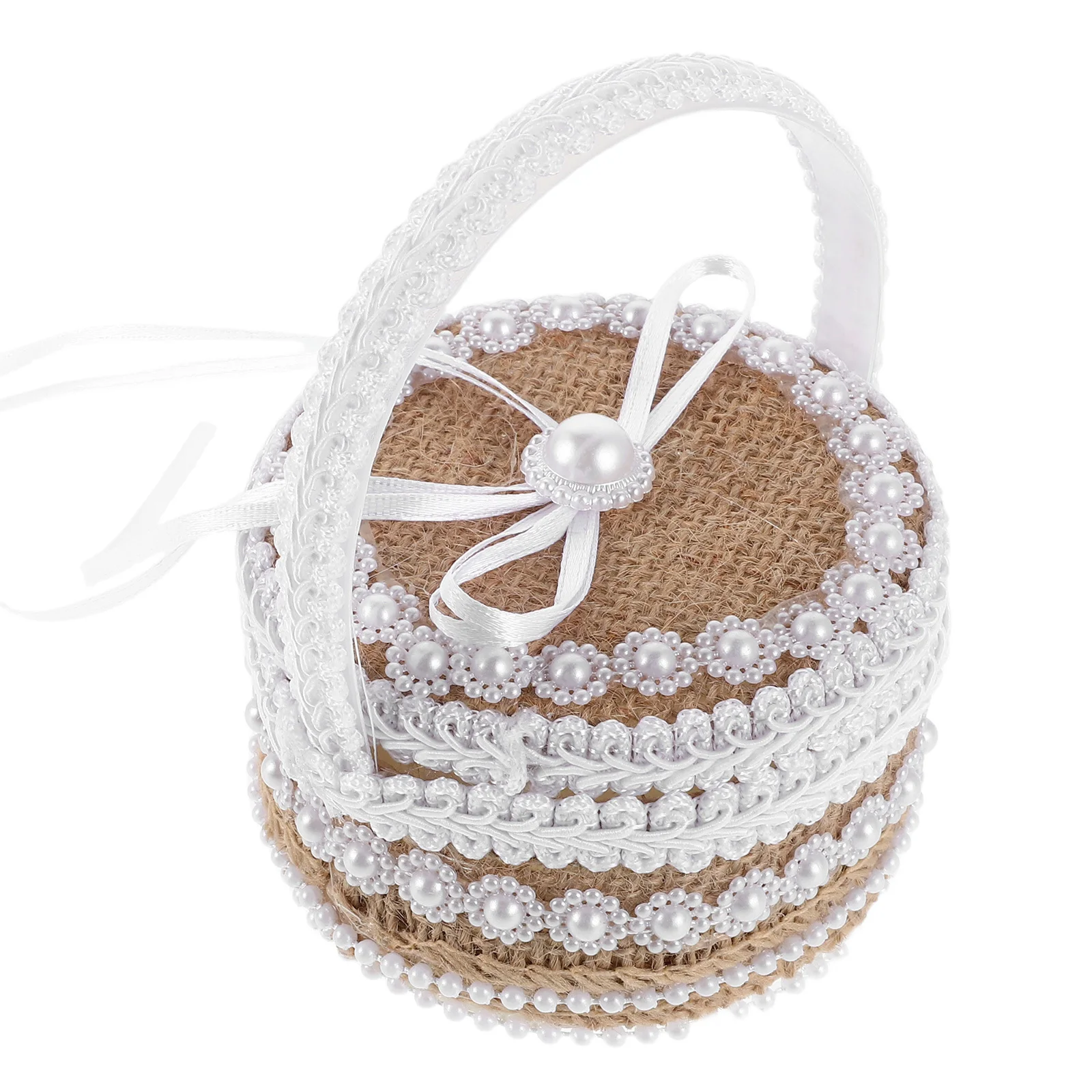 

Коробка для обручальных колец, креативный держатель для ювелирных изделий в деревенском стиле для церемонии, цветок, помолвка, небольшая коробка для хранения безделушек