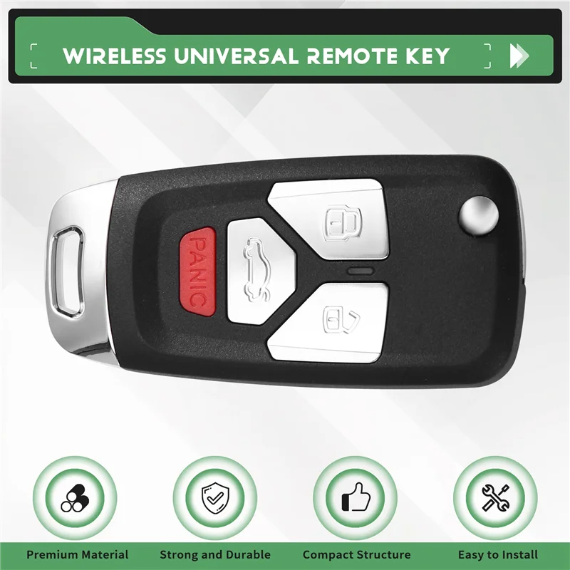 XNAU02EN XN Chiave telecomando universale wireless a 4 pulsanti per stile strumento chiave VVDI