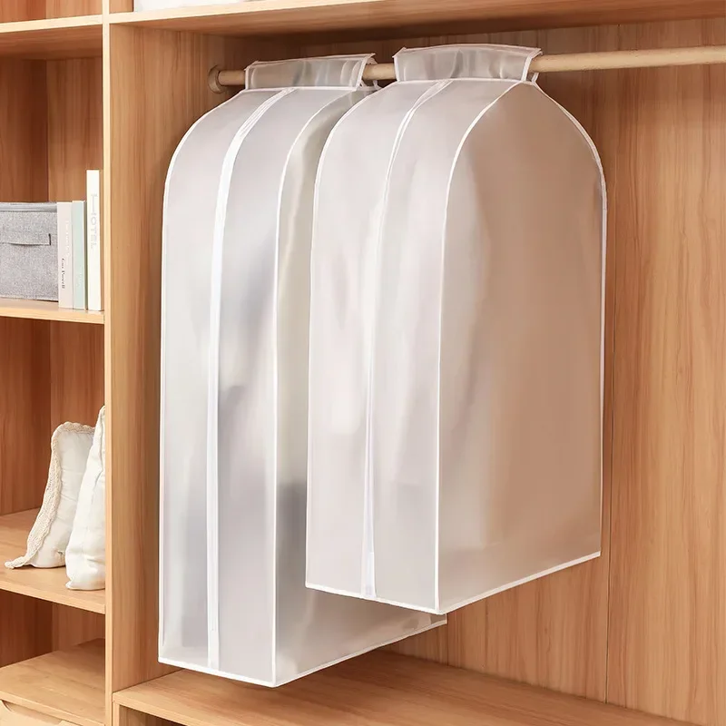 Three-Dimensional Coat Suit Cover Household Necessary Waterproof Zipper Cloth Bag Wardrobe Dustproof Hanging Protector Organizer