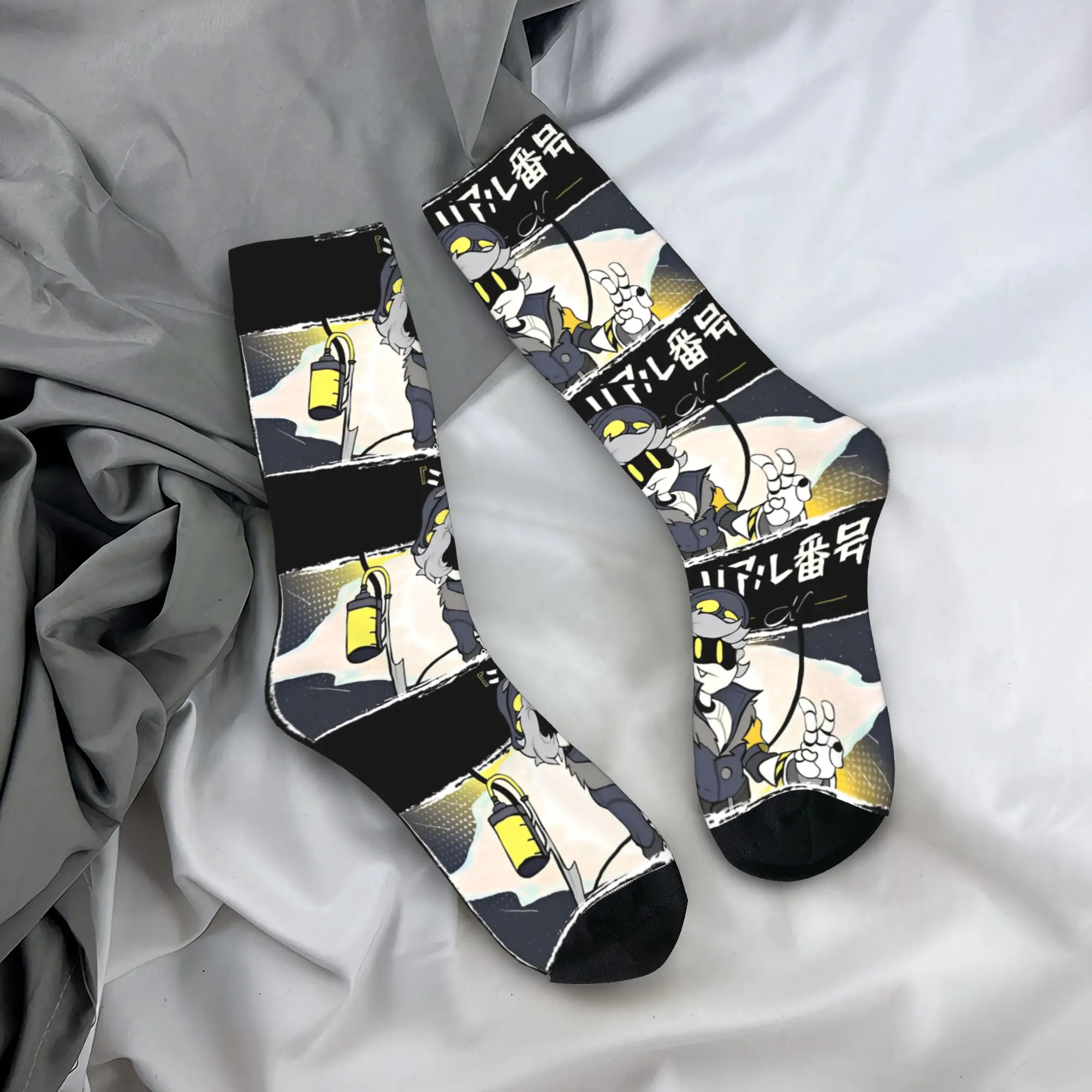 

Мужские носки Murder Drones, модные весенние носки средней мягкости, нескользящие спортивные носки для бега на заказ