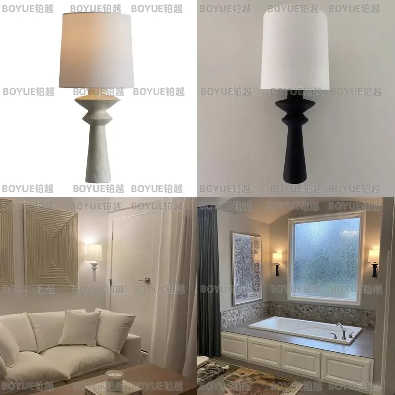 American Simple Wall Lamp for Living Room Bedroom Bedside French Style TV Cabinet Villa Staircase Decoration Light Fixture