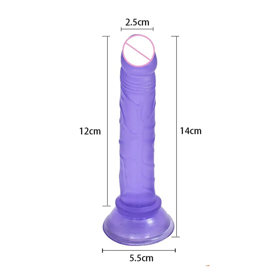 Mini Realistic Dildo Butt Plug Erotic Sex Shop Anal Masturbator Jelly Dildo Suction Cup Penis Sex Toys For Women Masturbator